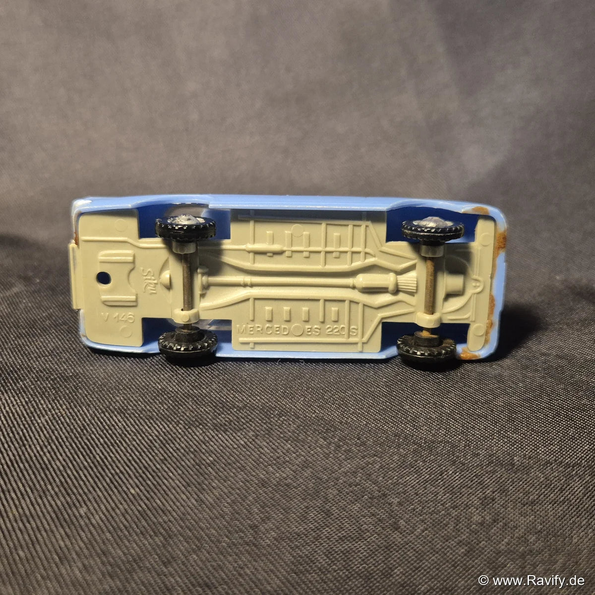 Siku V-Serie V146 Mercedes 220 S Heckflosse 1/60 Hellblau | Vintage Sammlerstück (V-Series Plastik)
