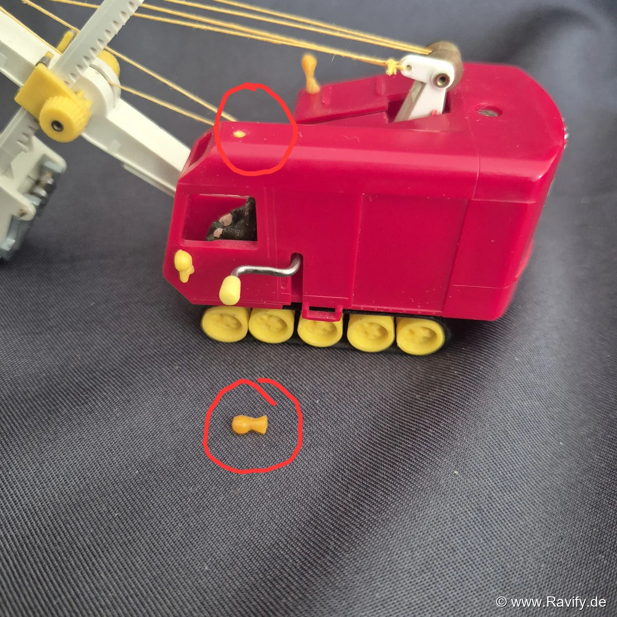 Siku V-Serie V130 Löffelhochbagger Menck M 60 rot 1/60 OVP | Vintage Sammlerstück (V-Series Plastik)