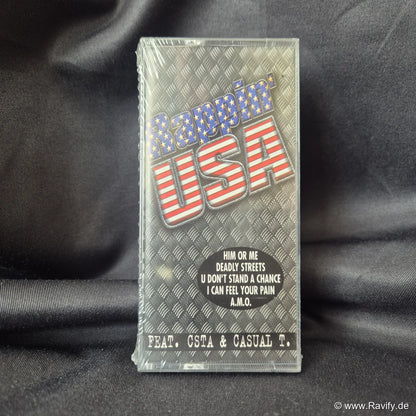 Rappin' USA feat. CSTA & Casual T. Hip-Hop Musik-Kassette originalverpackt in Folie.