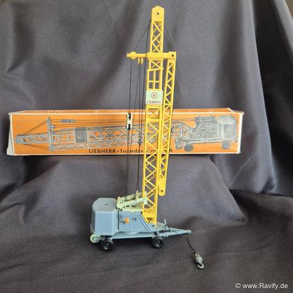 Siku V-Serie V159 Liebherr Turmdrehkran 4 A in Gelb und Grau mit Originalschachtel (OVP)