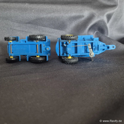 Siku V-Serie V165 Hanomag Baustellenschlepper und Rückwärtskipper Unterboden mit Prägung Siku V165