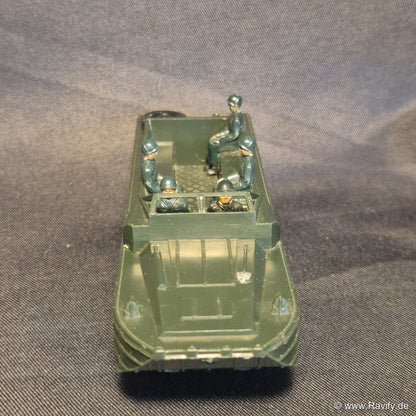 Siku V-Serie V183 Duck Amphibienwagen Frontansicht mit Blick auf den Mannschaftsraum und Figuren