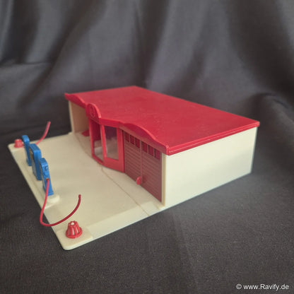 Siku V-Serie V574 Großtankstelle Diorama im Maßstab 1:60 mit Zapfsäulen und Hebebühne