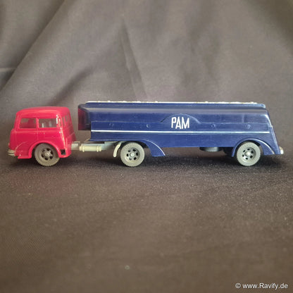 Siku V-Serie V58 PAM Sattelschlepper Seitenansicht links mit Aufdruck PAM