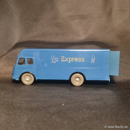 Siku V-Serie V97 Möbelwagen Express Seitenansicht rechts mit geöffneter Hecktür