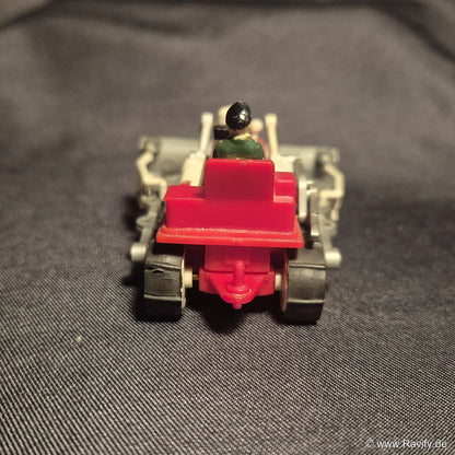 Siku V-Serie V99 Planierraupe Hanomag K 60 E Heckansicht mit eingesetzter Fahrerfigur