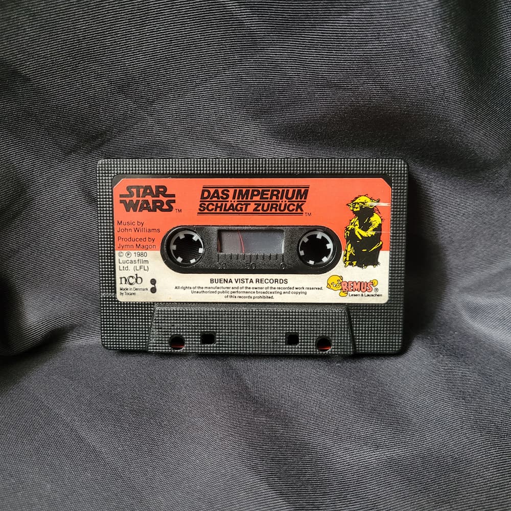Originale Star Wars Hörspielkassette "Das Imperium schlägt zurück" von Buena Vista Records aus dem Jahr 1980.