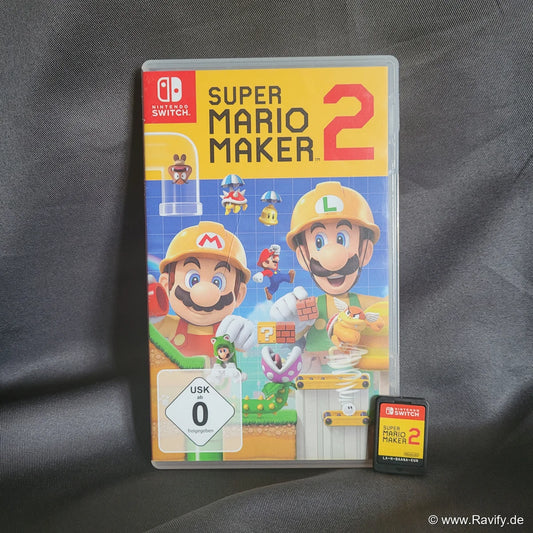 Super Mario Maker 2 für Nintendo Switch inklusive Hülle und Game Card.
