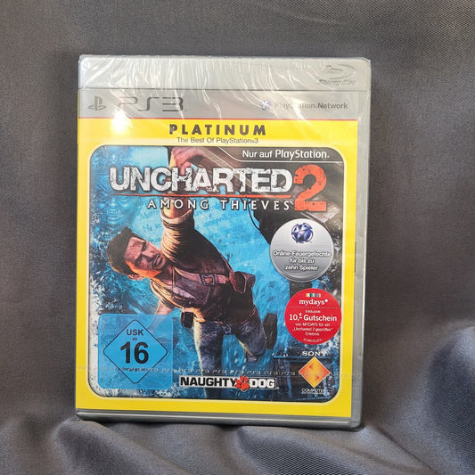 Uncharted 2 Among Thieves für PlayStation 3, Platinum Edition, originalverschweißt in Folie, USK 16.